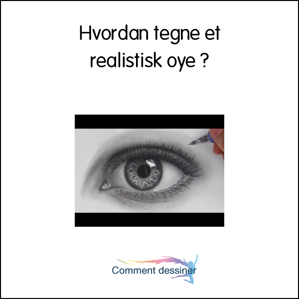 Hvordan tegne et realistisk øye